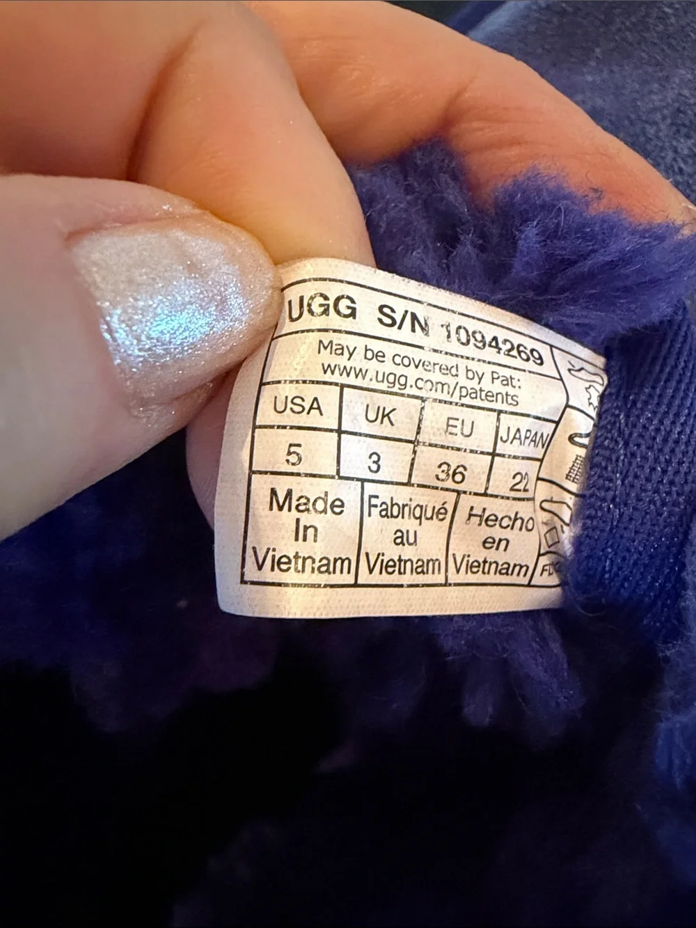 UGG purple neumel
